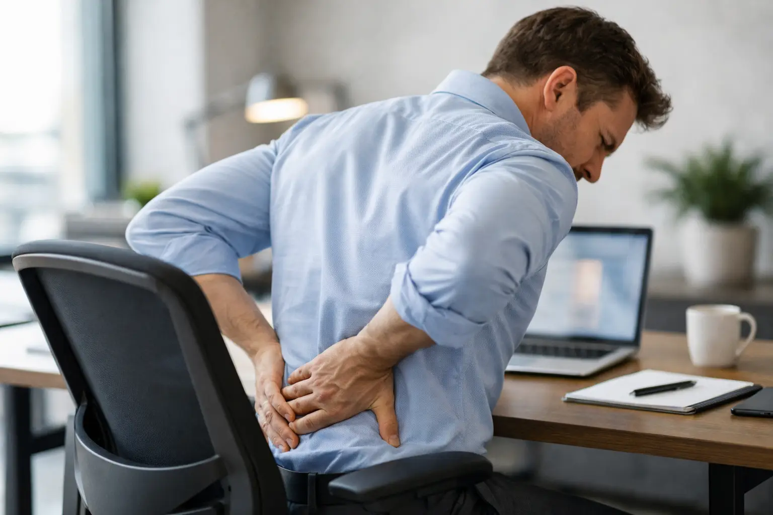 Dolor lumbar por sedentarismo: qué hacer