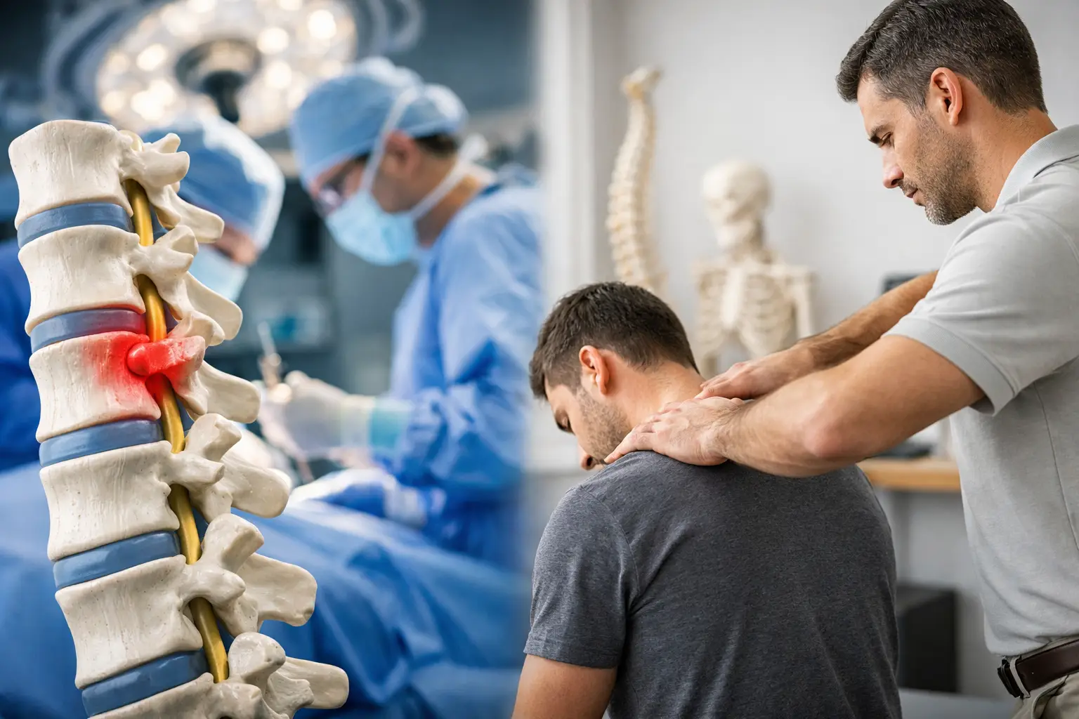 Hernia discal: ¿cirugía o quiropráctica?