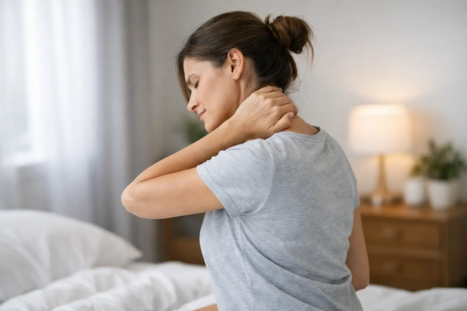 Cómo aliviar la rigidez cervical matutina