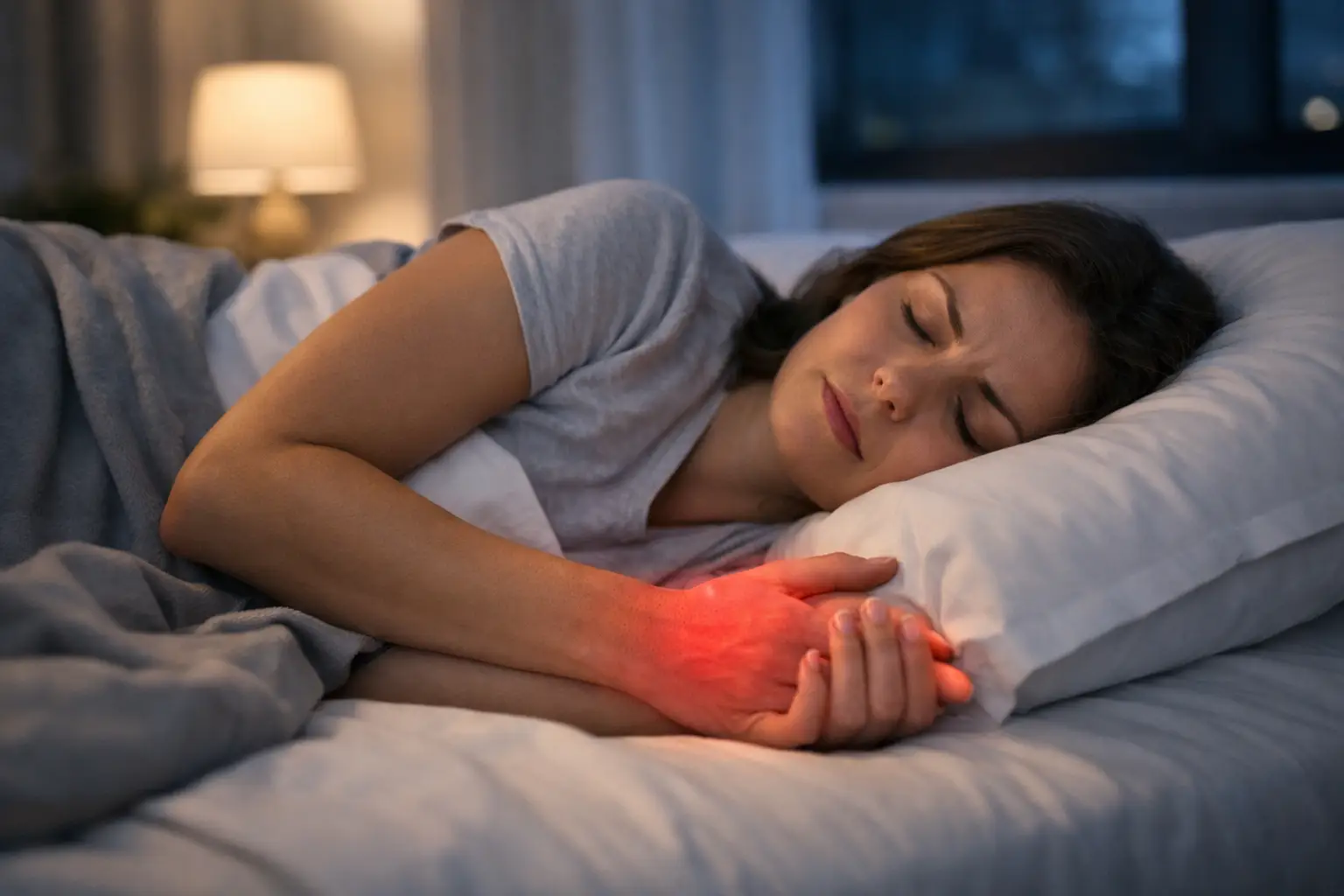 ¿Qué causa el adormecimiento nocturno al dormir?