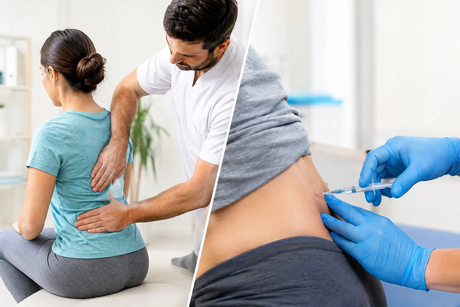 Quiropráctica o infiltraciones para lumbalgia