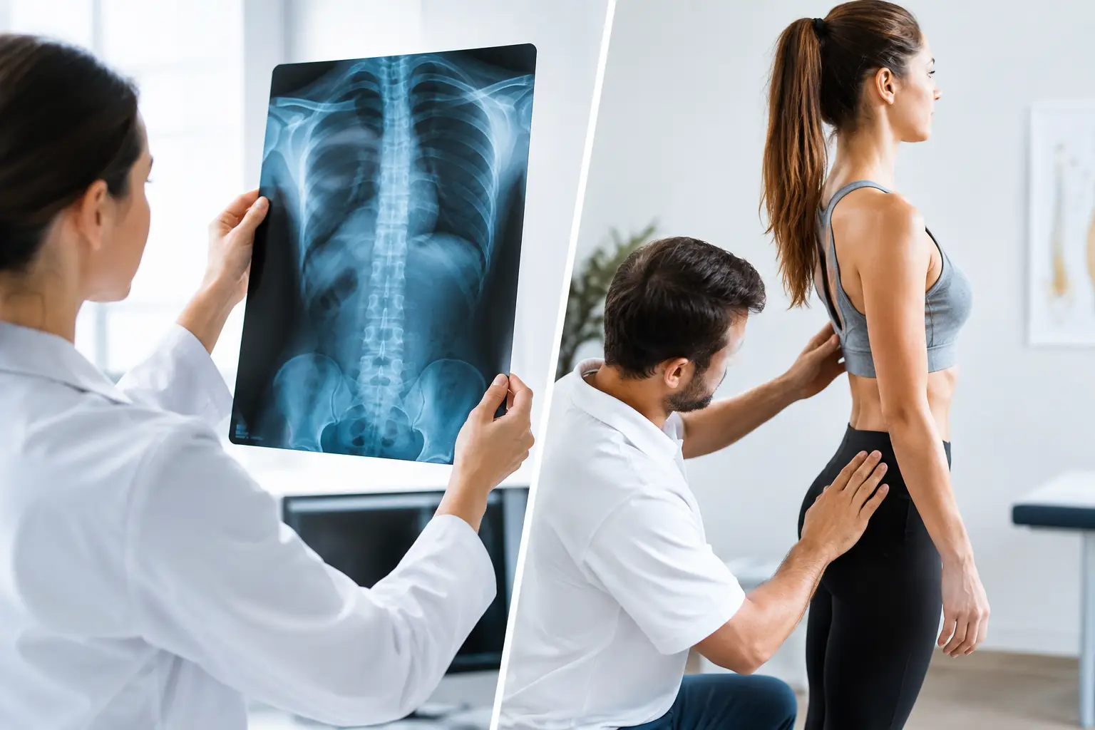 Rayos X versus examen postural y sus diferencias